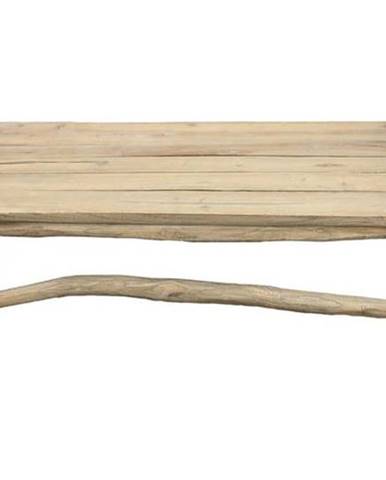Lavice z neopracovaného teakového dřeva HSM collection Bench Pank