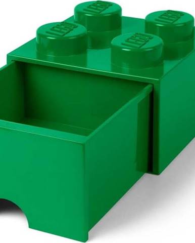 Zelený úložný box s šuplíkem LEGO®