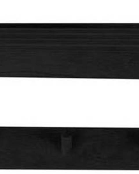 Canett Černý věšák na oblečení z dubového dřeva Canett Uno, šířka 80 cm