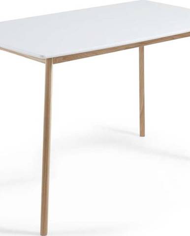 Jídelní stůl z jasanového dřeva Kave Home Unit, 140 x 80 cm