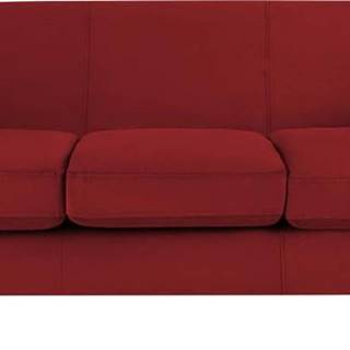 Červená sametová pohovka Kooko Home Glam, 175 cm