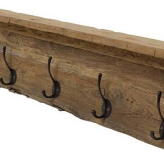 Nástěnný věšák z neopracovaného teakového dřeva HSM collection Oldie, délka 90 cm