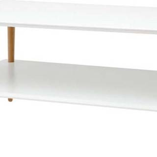 Bílý konferenční stolek se sníženou spodní deskou Ragaba KORO