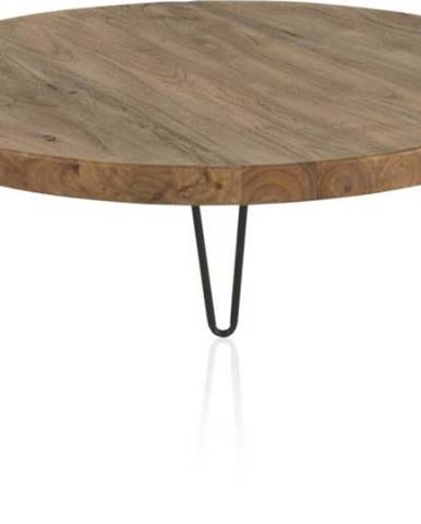 Konferenční stolek s deskou z jilmového dřeva Geese Camile, ⌀ 71 cm