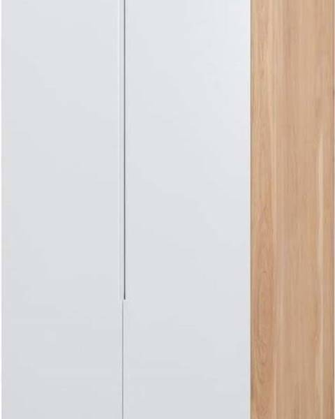 Gazzda Modulový díl šatní skříně s konstrukcí z dubového dřeva, připevnění vlevo, 100x222 cm Ena - Gazzda