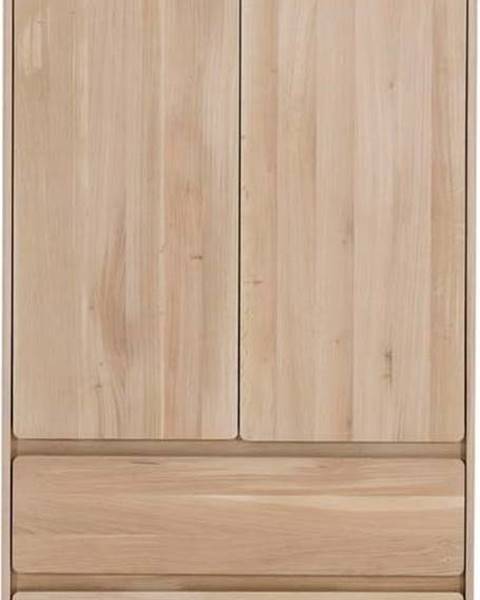 Gazzda Šatní skříň z dubového dřeva 90x200 cm Fawn - Gazzda