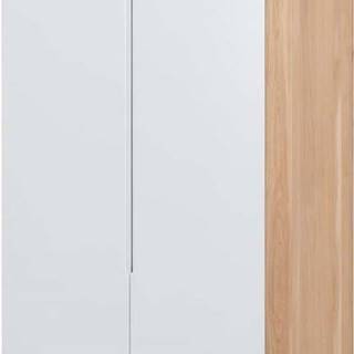 Modulový díl šatní skříně s konstrukcí z dubového dřeva, připevnění vlevo, 100x222 cm Ena - Gazzda