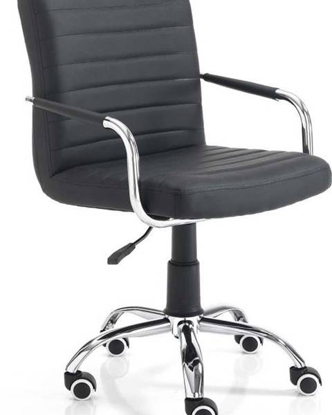 Tomasucci Černá kancelářská židle na kolečkách Tomasucci Milko