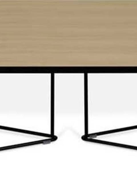 TemaHome Konferenční stolek s dubovou dýhou TemaHome Oval
