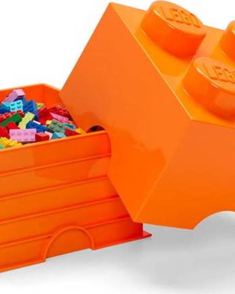 LEGO Oranžový úložný box čtverec LEGO®