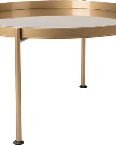 Konferenční stolek ve zlaté barvě Custom Form Hanna, ⌀ 80 cm