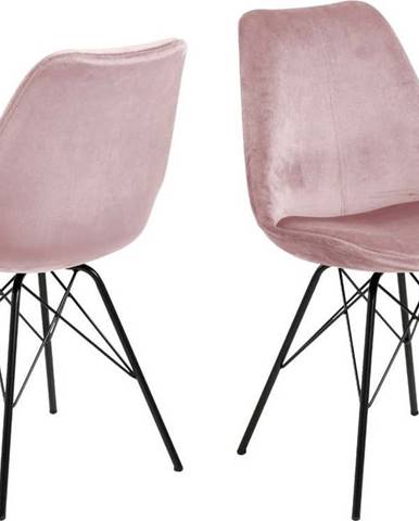 Růžová jídelní židle Actona Eris