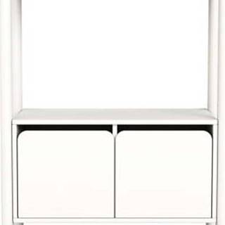 Bílá dětská skříňka Flexa Shelfie, výška 131.6 cm