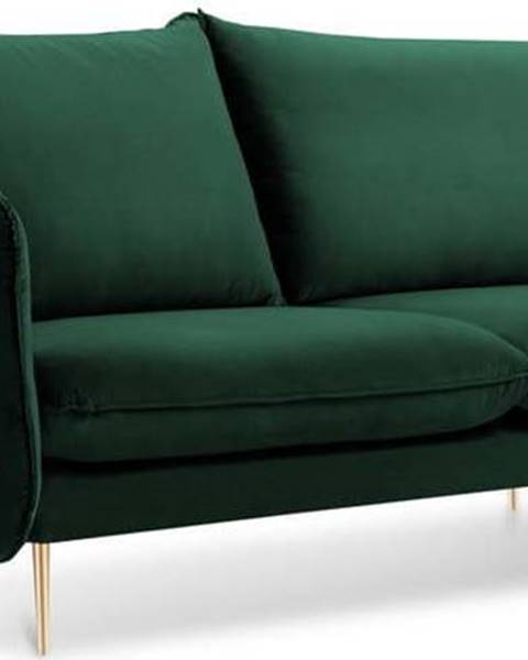 Cosmopolitan design Lahvově zelená sametová pohovka Cosmopolitan Design Florence, 160 cm