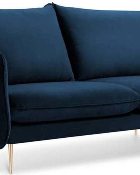 Cosmopolitan design Modrá sametová pohovka Cosmopolitan Design Florence, 160 cm