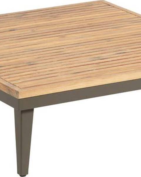 La Forma Zahradní konferenční stolek s deskou z akáciového dřeva Kave Home Pascale, 90 x 90 cm