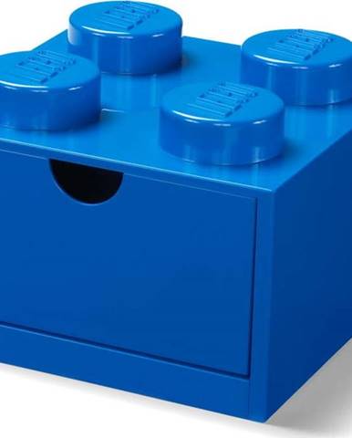 Modrý stolní box se zásuvkou LEGO®, 15 x 16 cm