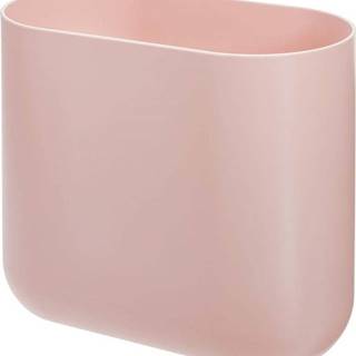 Růžový odpadkový koš iDesign Slim Cade, 6,5 l