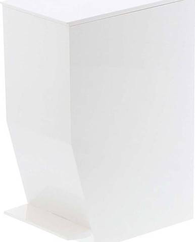 Bílý odpadkový koš do koupelny YAMAZAKI, 390 ml
