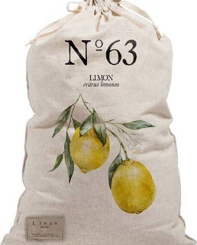 Látkový vak na prádlo Really Nice Things Bag Lemons, výška 75 cm