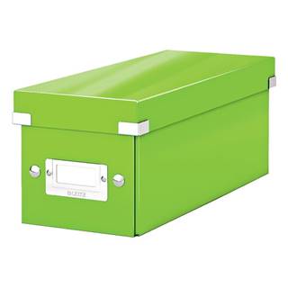 Zelená úložná krabice s víkem Leitz CD Disc, délka 35 cm