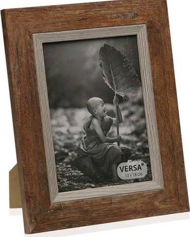 Rámeček na fotografii v dřevěném dekoru Versa Madera Marron, 20 x 25 cm