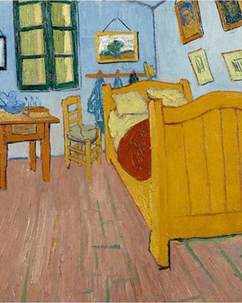 Fedkolor Reprodukce obrazu Vincenta van Gogha - The Bedroom, 40 x 30 cm
