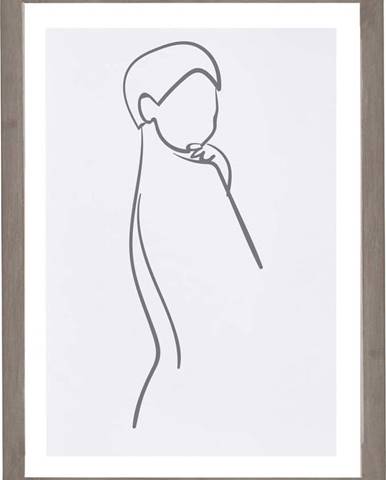 Nástěnný obraz v rámu Surdic Woman Body, 30 x 40 cm