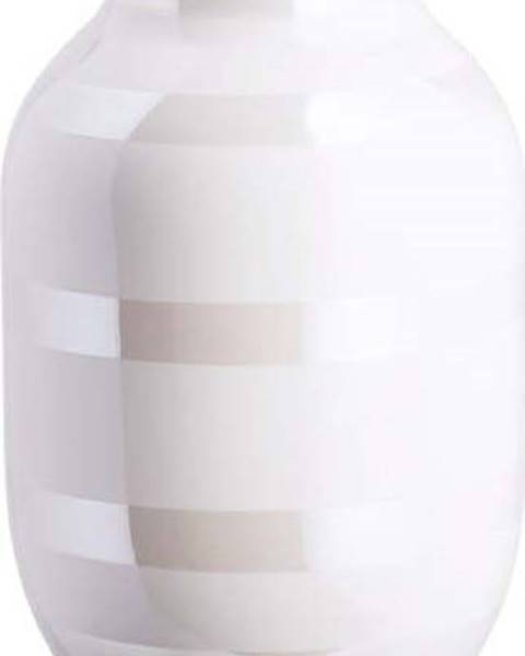 Kähler Design Bílá kameninová váza Kähler Design Omaggio, výška 30,5 cm