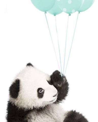 Nástěnná samolepka Dekornik Minty Panda, 55 x 92 cm