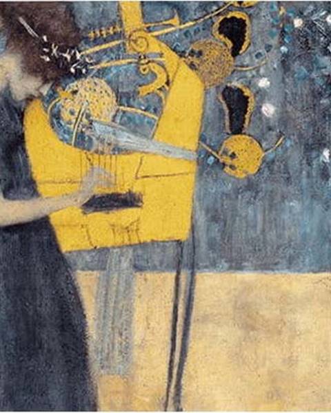 Fedkolor Reprodukce obrazu Gustav Klimt - Music, 90 x 70 cm