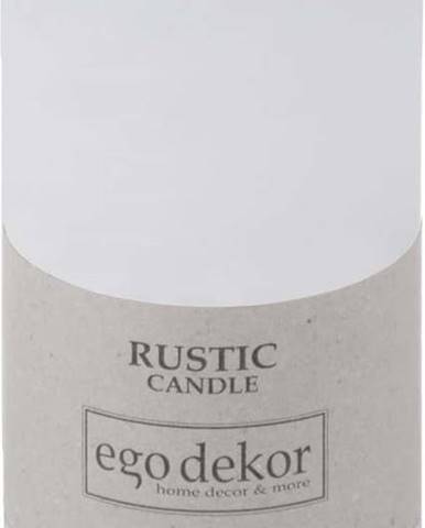 Bílá svíčka Rustic candles by Ego dekor Rust, doba hoření 38 h