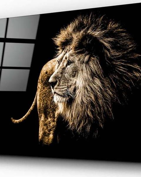 Insigne Skleněný obraz Insigne Majestic Lion, 110 x 70 cm