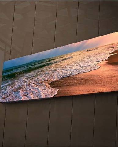 Podsvícený obraz Wallity Beach, 90 x 30 cm