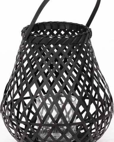 Černá bambusová lucerna Compactor Bamboo Lantern, ⌀ 25 cm