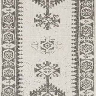 Šedo-krémový venkovní koberec NORTHRUGS Duque, 80 x 250 cm
