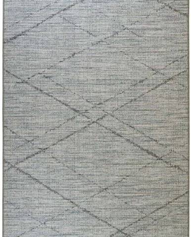 Modro-šedý venkovní koberec Floorita Gipsy, 130 x 190 cm