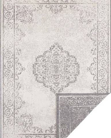 Šedo-krémový venkovní koberec Bougari Cebu, 80 x 150 cm