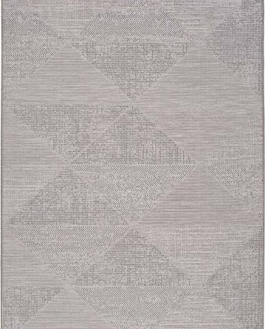 Šedý venkovní koberec Universal Macao Grey Wonder, 77 x 150 cm