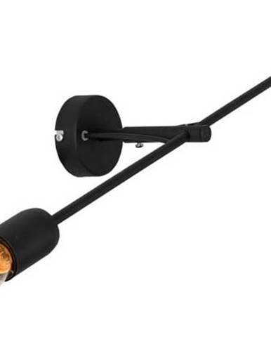 Černá nástěnná lampa pro 2 žárovky Custom Form Twigo, šířka 60 cm