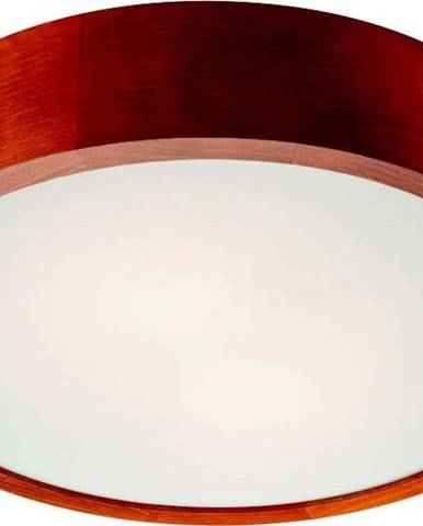 Hnědé kruhové stropní svítodlo LAMKUR Plafond, ø 37 cm