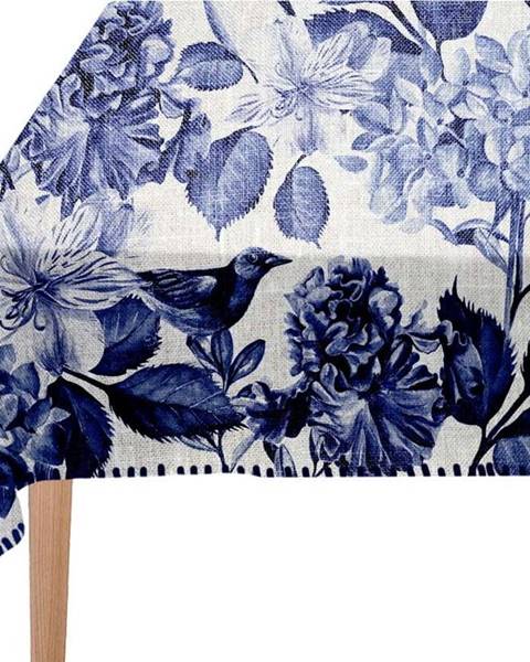 Linen Couture Ubrus Really Nice Things Blue Birds, 140 x 140 cm