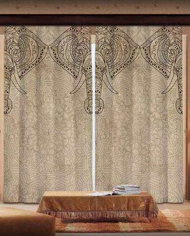 Sada 2 závěsů Curtain Lasta, 140 x 260 cm