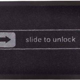 Černá rohožka Hanse Home Slide to Unlock, 40 x 60 cm
