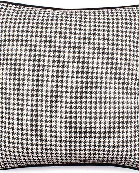 WeLoveBeds Černo-bílý povlak na polštář WeLoveBeds Check, 45 x 45 cm