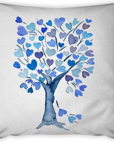 Povlak na polštář Vitaus Love Tree Azul, 43 x 43 cm