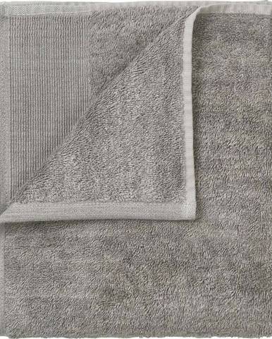 Sada 4 šedých bavlněných ručníků Blomus, 30 x 30 cm