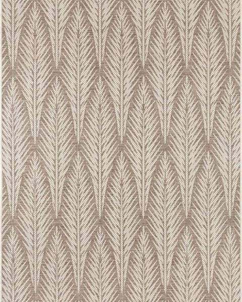 Bougari Hnědobéžový venkovní koberec NORTHRUGS Pella, 140 x 200 cm
