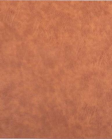Oranžovohnědé prostírání z imitace kůže ZicZac Troja Rectangle, 33 x 45 cm