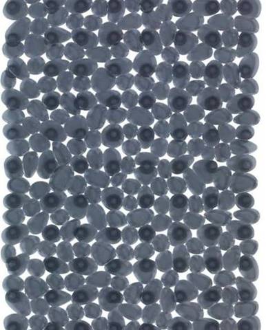 Antracitově šedá protiskluzová koupelnová podložka Wenko Drop, 71 x 36 cm